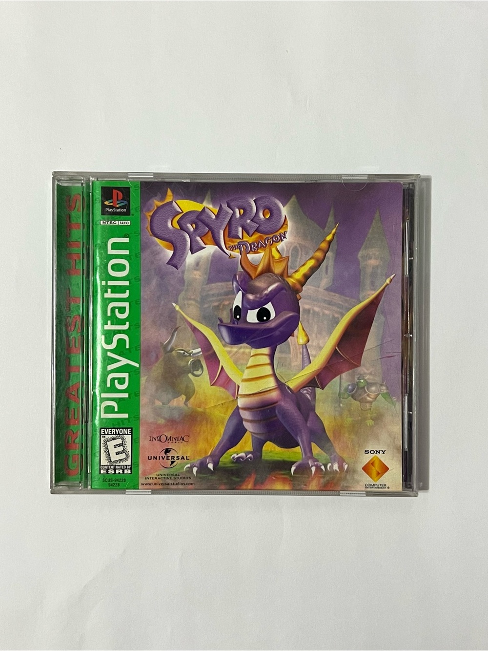 Spyro the Dragon (Sony PlayStation 1, 1998) Greatest Hits PS1 Complete & Tested